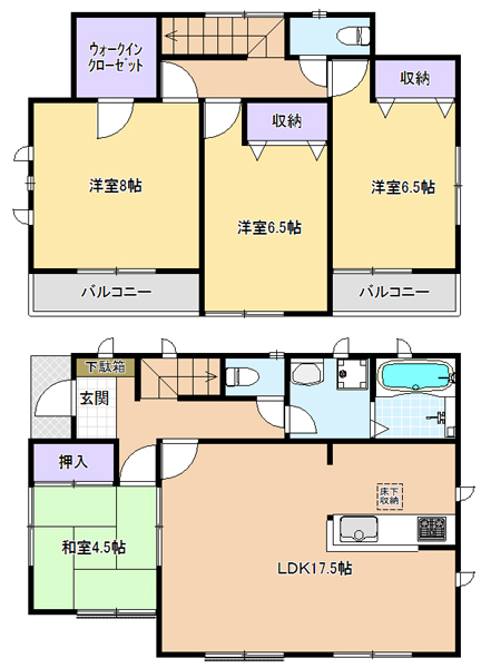 中古戸建 東京都東久留米市下里5丁目 西武新宿線花小金井駅 3090万円