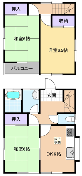 中古戸建 東京都東久留米市前沢2丁目 西武新宿線花小金井駅 990万円