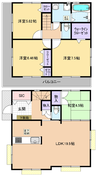 新築戸建 東京都東久留米市本町2丁目1-8 西武池袋線東久留米駅 4580万円