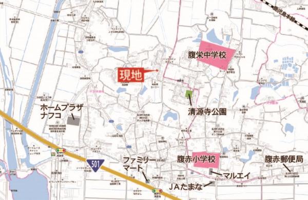 玉名郡長洲町清源寺 現地案内図 