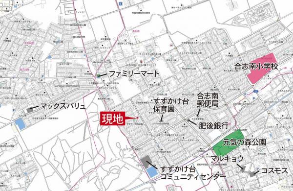 合志市豊岡 現地案内図 