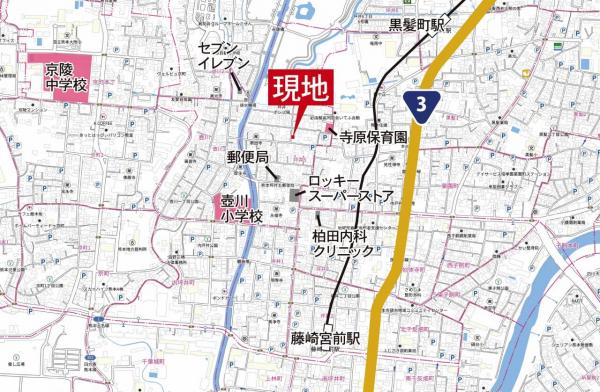 坪井5丁目 現地案内図 