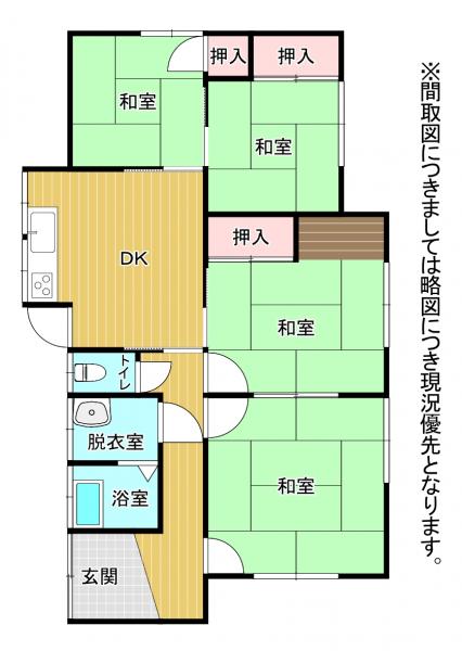 中古戸建 玉名市岱明町三崎 JR鹿児島本線大野下駅 430万円
