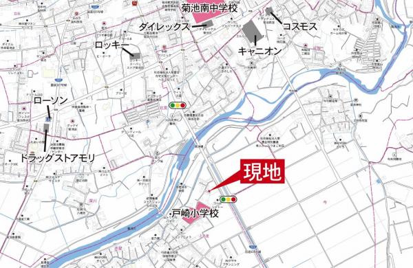菊池市赤星 現地案内図 