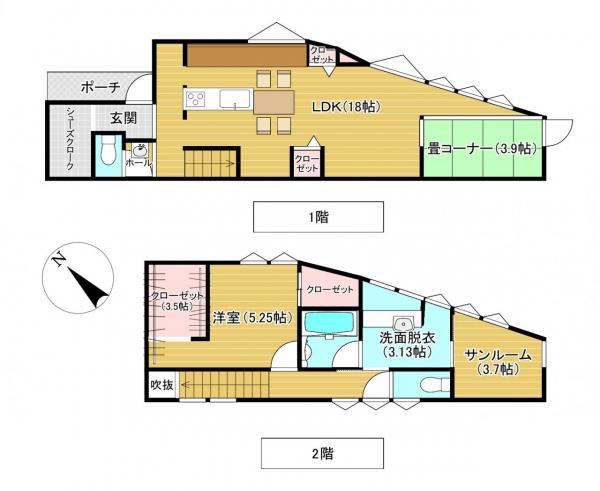 中古戸建 佐世保市黒髪町 JR佐世保線日宇駅 2,300万円