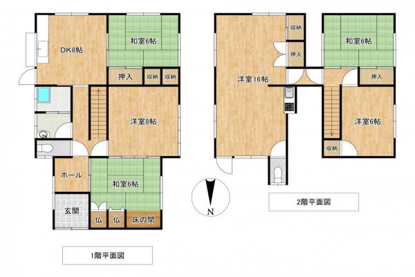 船越町 戸建て 間取り図 