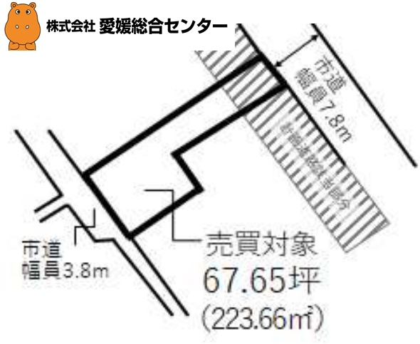 土地 今治市本町５丁目 JR予讃線今治駅 850万円