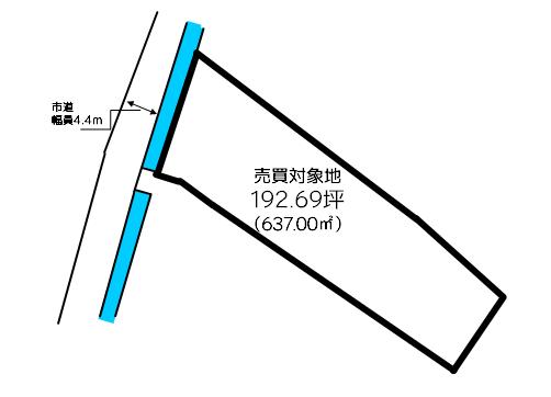 【不動産販売　愛媛総合】4148　土地　今治市阿方 区画図 