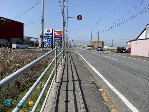 【不動産販売　愛媛総合】7834　土地　西条市坂元甲 前面道路含む現地写真 