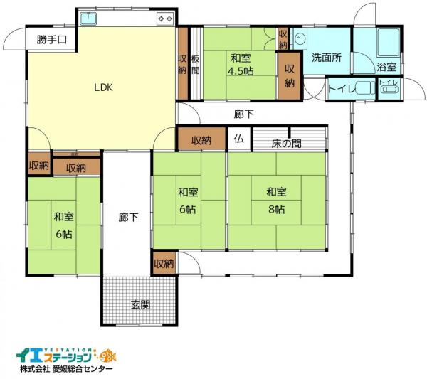 中古戸建 西条市西泉乙154-2 JR予讃線石鎚山駅 1,200万円