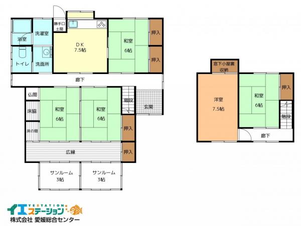 中古戸建 西条市下島山甲 JR予讃線中萩駅 200万円