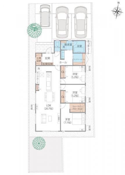 新築戸建 西条市丹原町池田 JR予讃線壬生川駅 2,980万円
