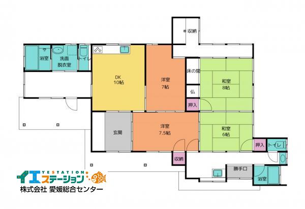 中古戸建 新居浜市光明寺１丁目568-1 JR予讃線新居浜駅 470万円