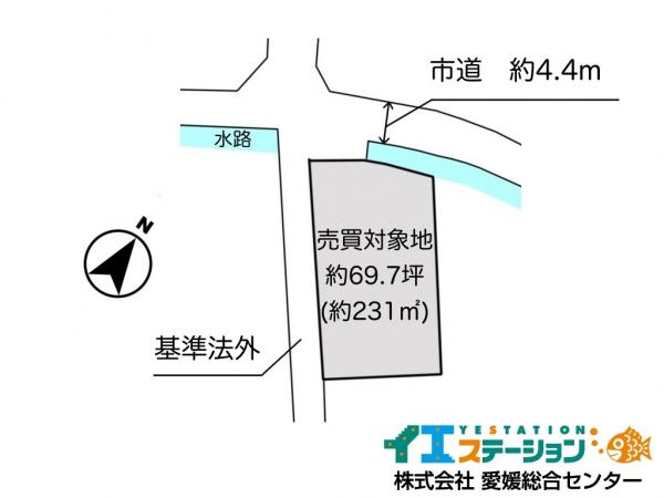 土地 新居浜市神郷１丁目9-7 JR予讃線多喜浜駅 580万円