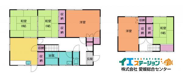 中古戸建 今治市唐子台西２丁目8-4 JR予讃線伊予富田駅 650万円