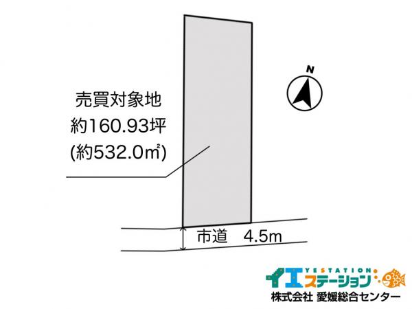 土地 新居浜市星原町 JR予讃線新居浜駅 500万円