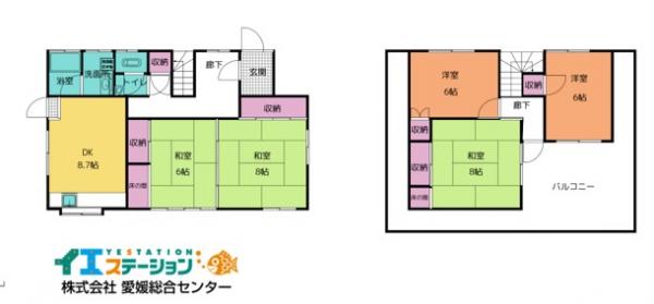 中古戸建 四国中央市三島朝日3丁目2-6 JR予讃線伊予三島駅 530万円