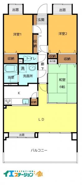 中古マンション 西条市神拝甲577-5　グランドール西条 JR予讃線伊予西条駅 1,200万円