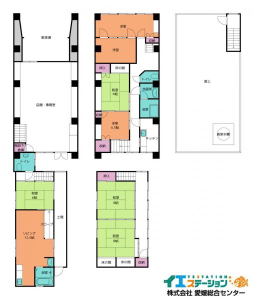 中古戸建 新居浜市若水町２丁目 JR予讃線新居浜駅 980万円