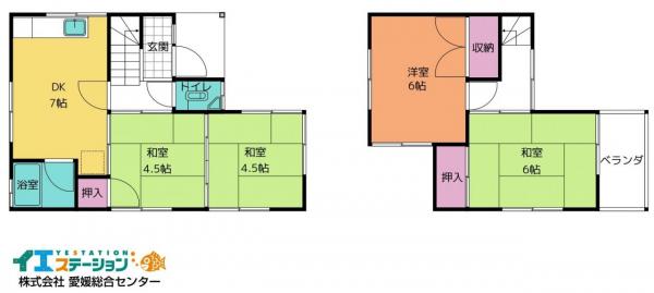 中古戸建 新居浜市宇高町5丁目 JR予讃線多喜浜駅 90万円