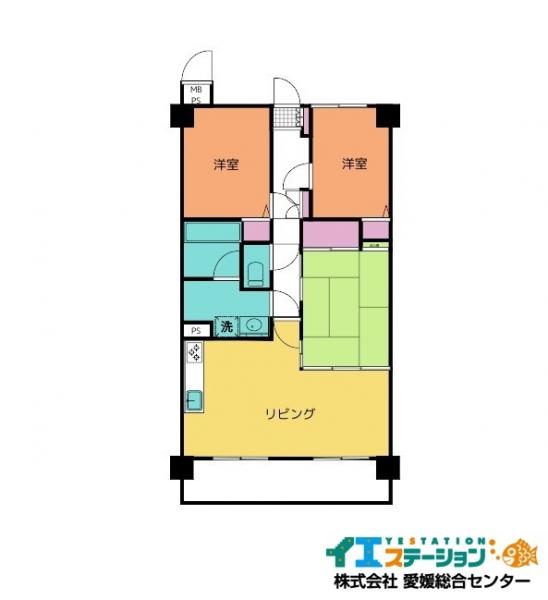 中古マンション 今治市東門町２丁目 JR予讃線今治駅 900万円