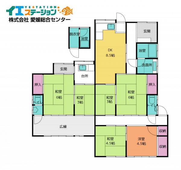 中古戸建 新居浜市東雲町１丁目 JR予讃線新居浜駅 61万円