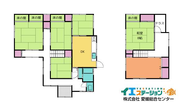 中古戸建 今治市桜井団地２丁目12-1 JR予讃線伊予富田駅 480万円