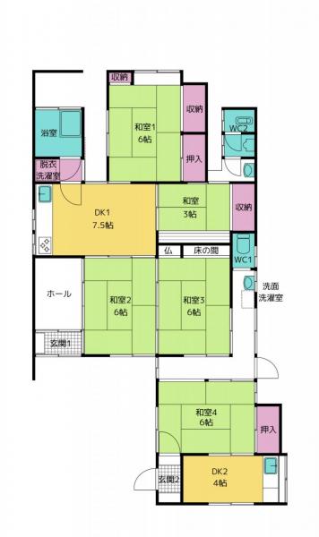中古戸建 新居浜市垣生５丁目4-6 JR予讃線多喜浜駅 180万円