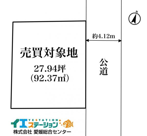土地 四国中央市川之江町3508-3 JR予讃線川之江駅 200万円