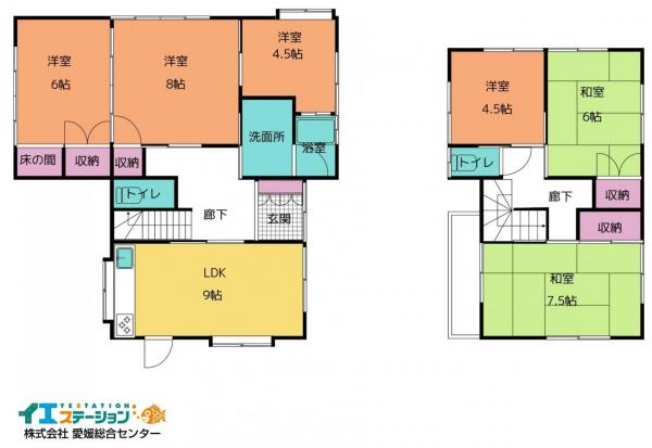 中古戸建 四国中央市豊岡町大町2540-3 JR予讃線伊予寒川駅 1,080万円