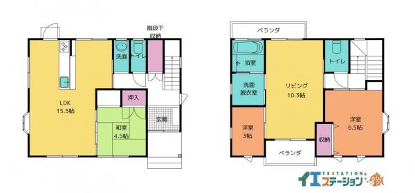 中古戸建 新居浜市松原町9-9 JR予讃線新居浜駅 1,430万円