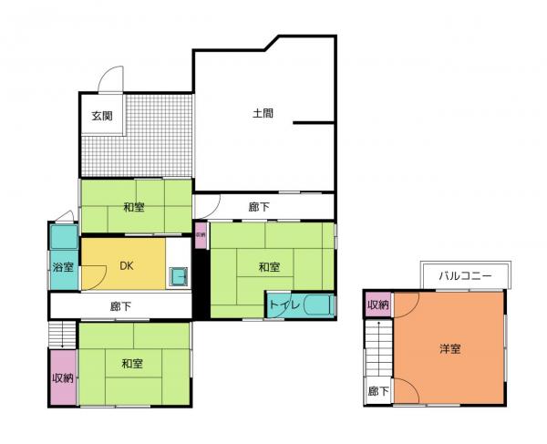 中古戸建 四国中央市川之江町1187-1、1186-5 JR予讃線川之江駅 50万円