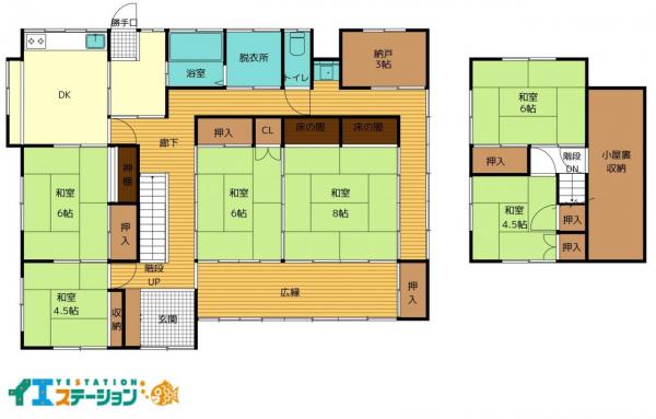 中古戸建 西条市河原津新田甲121-2、甲116-2 JR予讃線伊予三芳駅 630万円