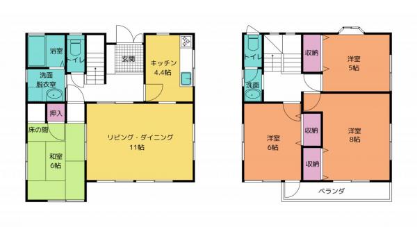 中古戸建 新居浜市上泉町7-2 JR予讃線新居浜駅 460万円