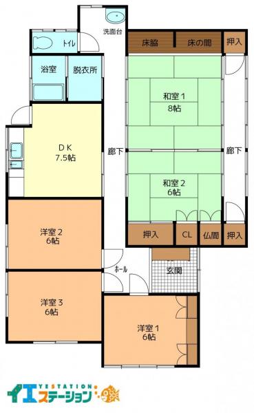 中古戸建 西条市丹原町長野1071-3 JR予讃線玉之江駅 415万円