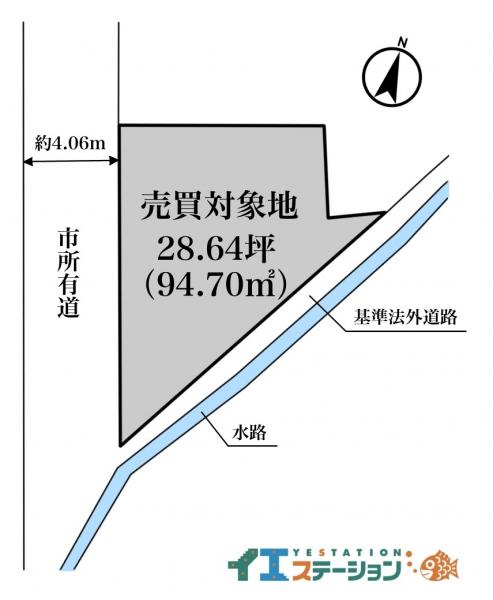 土地 四国中央市川之江町3508-7 JR予讃線川之江駅 200万円
