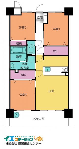 中古マンション 新居浜市庄内町６丁目10-41 JR予讃線新居浜駅 2,850万円