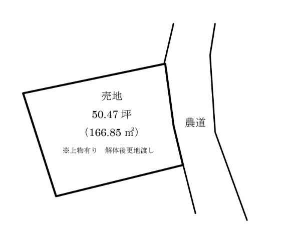 【不動産販売　愛媛総合】1448　土地　今治市波方町郷 区画図 