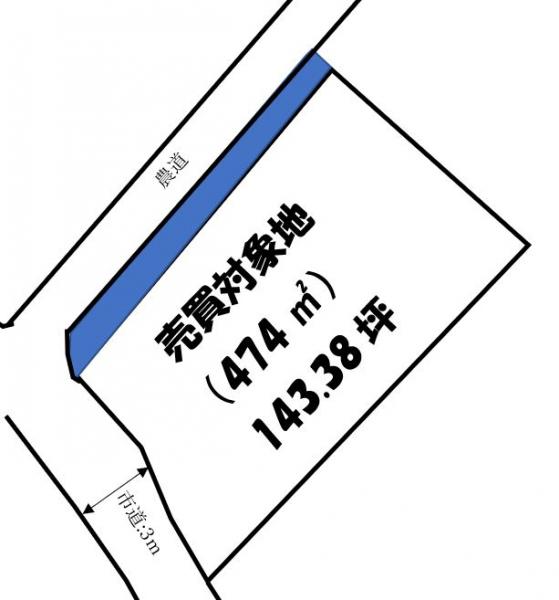 【不動産販売　愛媛総合】1779　土地　今治市国分6丁目 区画図 