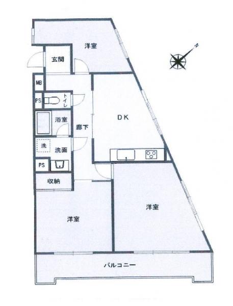 サンテラス大和 間取り図 