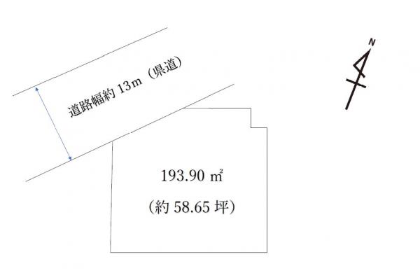 日光市細尾町　約58坪 区画図 