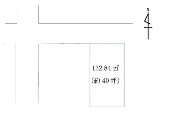 建築条件なし　日光市小代　土地 区画図 