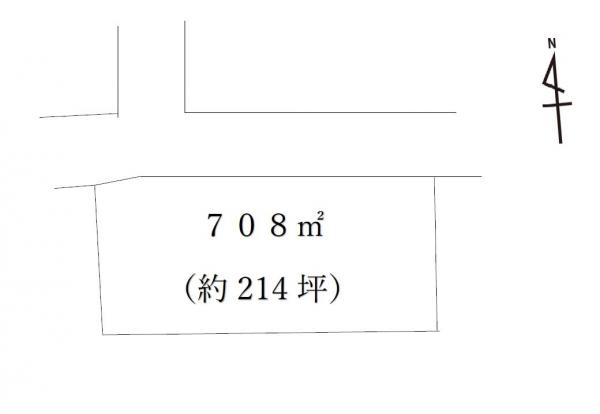 建築条件なし　北東角地です！鹿沼市板荷 区画図 