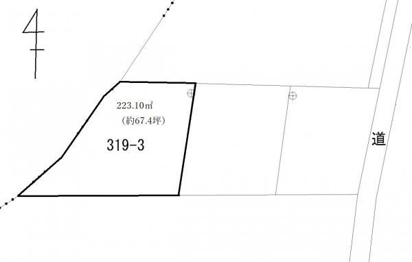 ◇宇都宮市御幸町◇約67坪の土地【宇都宮駅まで約3.8ｋｍ】 区画図 