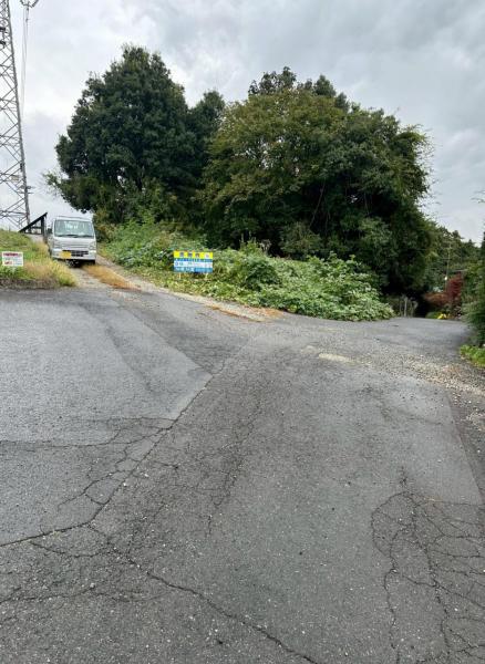 大田原市紫塚 　約55坪の土地 前面道路含む現地写真 