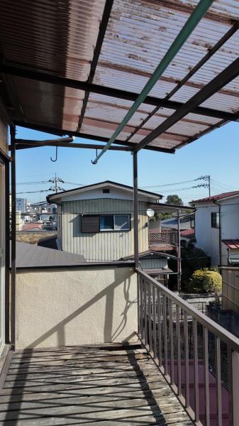 鹿沼市三幸町　2階建て4K　サンルーム付き バルコニー 
