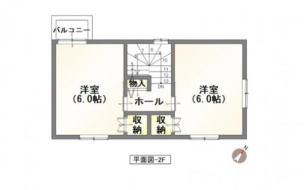 東区山木戸6丁目 間取り図 