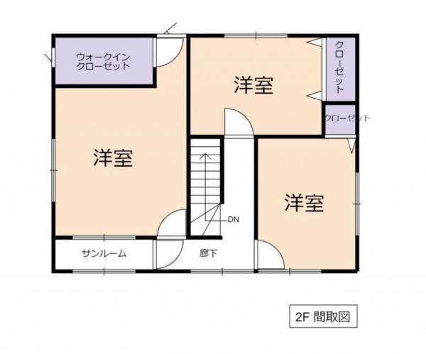 長岡市城岡1丁目 間取り図 