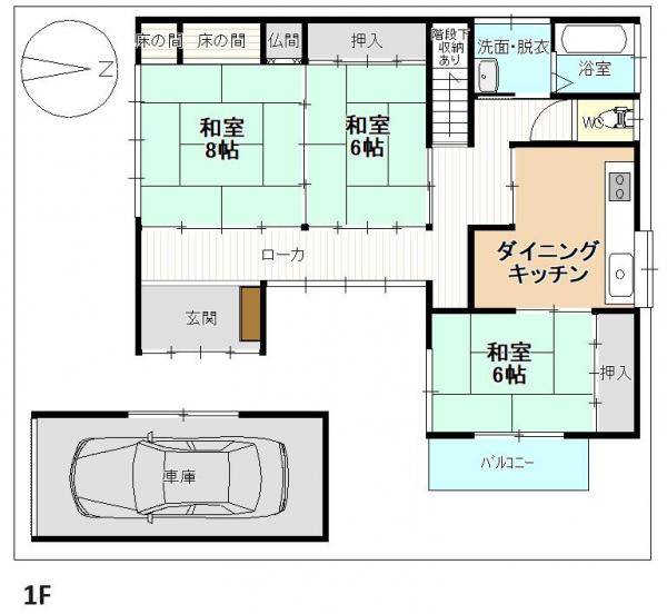 三条市福島新田 間取り図 