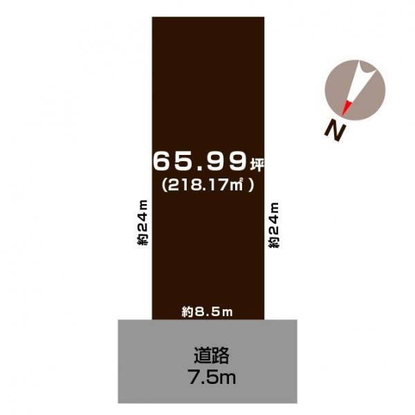 土地 新潟市西区内野西２丁目 JR越後線内野駅 830万円